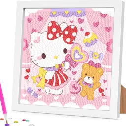 Charming Hello Kitty Diamond Art Kit for Kids and Adults-15