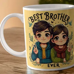 Perfect gift for Smart Brother, World’s Best Brother Ever Love Bro153 Ceramic Coffee Mug-image-43