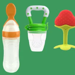 Silicone Squeeze Food & Fruit Feeding Spoon Bottle, Teether, Pacifier, Nipple Teether and Feeder-picture-24