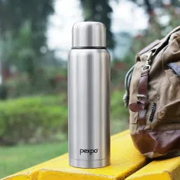 pexpo 1500ml 24 Hrs Hot and Cold Flask with Jute-bag Vacuum Insulated Flamingo 1500 ml Flask image 4