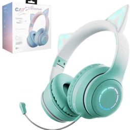 Kids Bluetooth Headphones for Girls ,Foldable Headset with Microphone Bluetooth & Wired Gaming Headset-26
