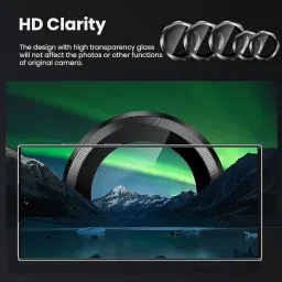Tech Konnect Back Camera Lens Ring Guard Protector for Moto Edge 50 Fusion, Black Camera Ring image 2