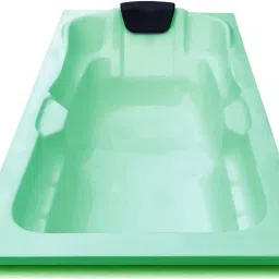 Elegant 6 Feet Acrylic Fixed Bathtub (with Headrest) - Green Alcove Bathtub-image-58