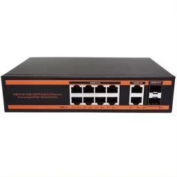 RAMEX 8-Port Gigabit PoE, 2 RJ45 Uplinks, 2 SFP Slots, 150W, CCTV NVR 8 Ports 1000 Mbps Network Switch-54