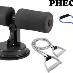 pheonix Combo Of Sit Up Bar With Double Toning Tube And Resistance Tube Fitness Accessory Kit Kit-picture-38