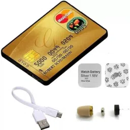 FREDI HD PLUS Spy GSM Id Card With 2 Way Communication Feature Include Mini Earpiece Free Cell NA Voice Recorder-image-5