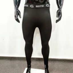 Solid Men Black Tights-image-13