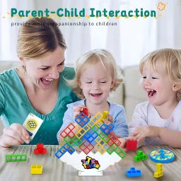 toybot 32 Pcs Tetra Tower Stacking Balance Bulding Block Team Activity Multiplayer Game image 3