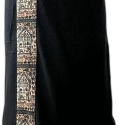 MALLUMUNDU Black Unisex Dhoti | Premium Quality Cotton Dhoti | one patch pocket inside | Solid Women Dhoti-image-68