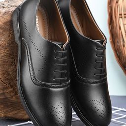 Provogue Men Round Toe Formal Brogues-image-59