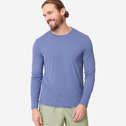 Men Beachwear Surfing Long sleeve UV Protection Regular Fit T-shirt Blue-image-99
