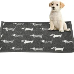 Dog Print Pet Feeding Mat – Non-Slip, Waterproof, Absorbent Mat Cat, Dog, Rabbit Pet Mat-23