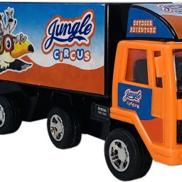 Plastic Made Indian 6 Wheel Cargo Carrier Container Truck Basic Quality Scale Model Pull Back & Go Wheels , Turn The Knob Left/Right To Raise Crane | Toys |Toy Truck For kids | Use As Showpiece | Toys For Boys | Safe Quality Toys For Children-17