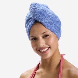 Swimming Soft Microfibre Hair Towel Blue-image-91