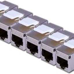 MX STP Cat6A Inline Coupler (Shielded) Inline LAN F/F Extender Plug (Pack of 6) Lan Adapter-0