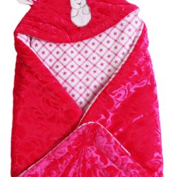 Self Design Single Hooded Baby Blanket for AC Room-image-84