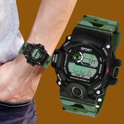 Kids Round Digital Watch Digital Watch - For Boys & Girls KIDS_DIGI-WTCH-134-Green-image-67
