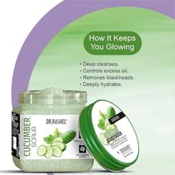 Cucumber Scrub For Face & Body | All Skin | Cleanser Scrub For Deep Exfoliation-image-2