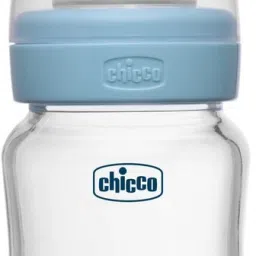Well-Being Glass Feeding Bottle (120ml, Slow Flow) (Blue) - 120 ml-7