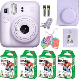 FUJIFILM Instax mini 12 Lilac Purple Instant Camera+10x4 Film+Carrying Case,Album,Stickers Bundle Instant Camera-picture-13
