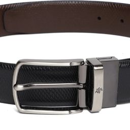 Men Formal Multicolor Genuine Leather Reversible Belt-image-31