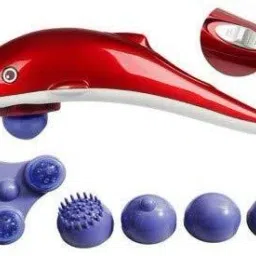 OFOY Dolphin USB chargeable dolphin body Massager Big Size Dolphin Fish Handheld Massager Machine with Vibration, Magnetic, Far Infrared Therapy to Aid in Pain and Stress Relief For Men and Women big size power source from directly to Plug in Massager-image-109