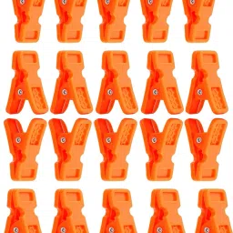 20 Pcs Clothes Hanger Hanging Hooks Plastic Cloth Clips-image-34
