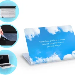 SDM 4in1 Combo Laptop Skin with Palmrest Skin, Screen Guard and Key Guard, set337 Combo Set-picture-8