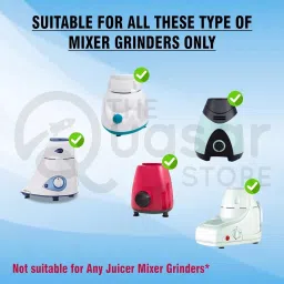 the quasar store Combo Chutney Jar Mixer Jar (180ml 400ml) Fit on 2 Lock & 4 Teeth Coupler Mixer Juicer Jar image 5