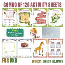 UKG Activity Sheets (120 Pages)|Learning & Creativity|Magnifying Glass For Kids-27