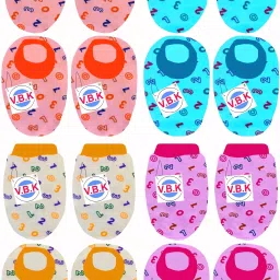 Baby Mittens and Booties Set, Pack Of 4, 0 to 6 Month, Hosiery Fabric-13