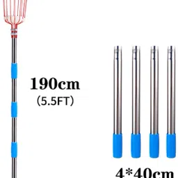 hannea Fruit Picker Tool, Fruit Picker with Basket and Pole Easy to Assemble & Use Garden Tool Kit image 2