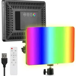 Wheelz & Mountz USB LED Video Soft RGB Light Panel with Remote Control RGB 10" Light ONLY 400 lx Camera LED Light-17