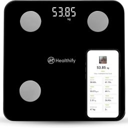 Healthifyme Smart Scale | Track 11+ Key Body Metrics | Data Driven Smart Weight Loss Scale Weighing Scale-1