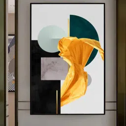art street Geometric Multicolour Synthetic Wood Wall Art-picture-21