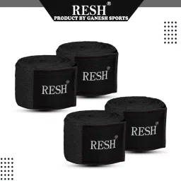 (Black) Pack of 2 pair Indian Professional Boxing Hand Wrap-image-58