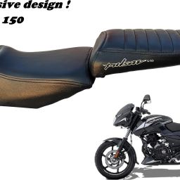 PULSAR 135 BIKE SEAT COVER Split Bike Seat Cover For Bajaj Pulsar-image-2