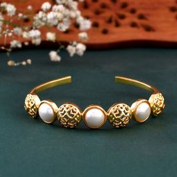 Voylla Gold-Plated Cuff Bracelet-image-96