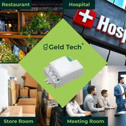 Geld Tech Microwave Motion Sensor Wall/Ceiling | Detect Humans | Day/Night | Pack of 5 Wired Sensor Security System image 2