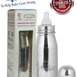 STAINLESS STEEL FEEDING BOTTLE REGULAR NECK BPA-FREE - 300 ml-image-65