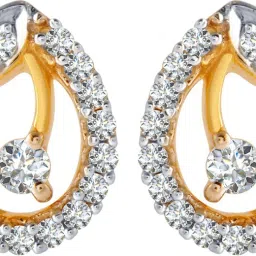 PC Chandra Jewellers Yellow Gold 18kt Stud Earring-image-25