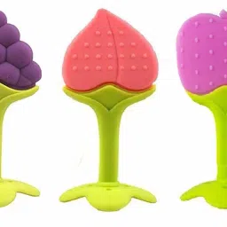 Silicone BPA Free Natural Organic Nipple Teethers with Storage Box for Newborn Infant, Babies (Pack of 3) Teether-19