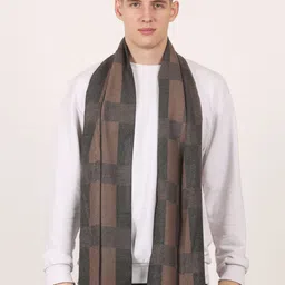 Calvadoss Men Checked Acrylic Mufflers-image-34