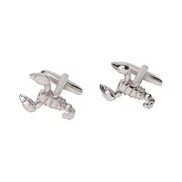 The Tie Hub Silver-Toned Scorpion Cufflink-image-80