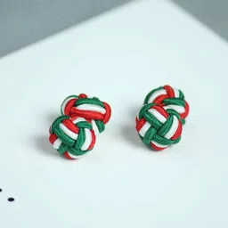 Tossido Men Red & Green Contemporary Cufflink-image-73