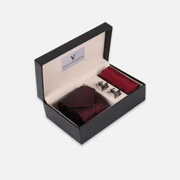 Van Heusen Men Tie Pocket Square And Cufflink Accessory Gift Set-image-86