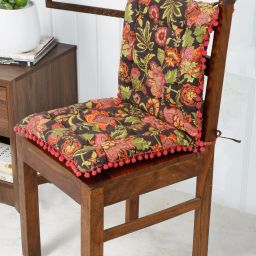 Polyester Fibre Floral Chair Pad Pack of 2-image-31