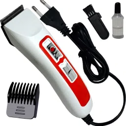 JM Waterproof ABS Plastic and Stainless Steel Professional Electric Beard Mustache Wet & Dry Hair Trimmer Hair Clipper Shaver Cutter Cleaner Sideburns Clipper Electric Razor Trimmer 45 min Runtime 1 Length Settings-6