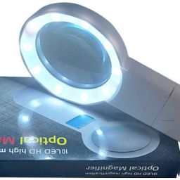 Handheld Lens - Magnifying Glass with Built-in 10 LED Lights 10x Pocket Magnifier-18