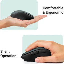 ZEBRONICS Zeb-Charm, Wireless Mouse, Mode Switch Button, (Metallic Green) Wireless Optical Mousewith Bluetooth image 4